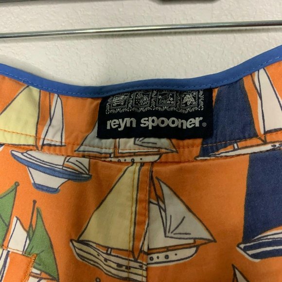 reyn spooner Mens Orange Boardshorts  Size: 30 Sai - Picture 5 of 5